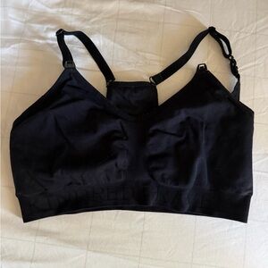 Kindred Bravely Black Nursing and Hands free pumping Sports Bra